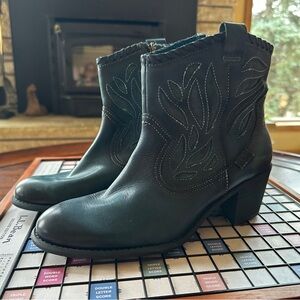 PIKOLINOS teal western  Leather Ankle Boots